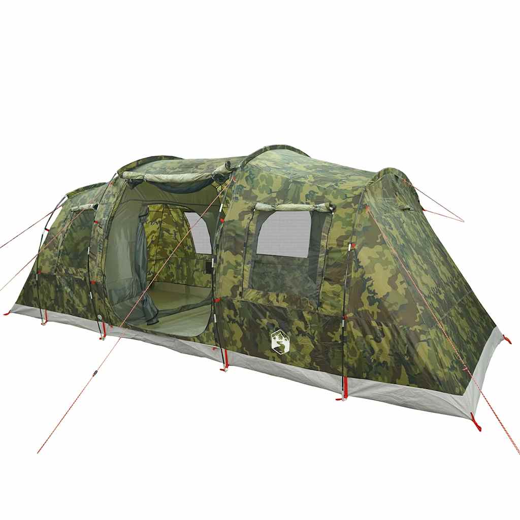 Tunneltelt For Camping 4 Personer Kamuflasje Vanntett