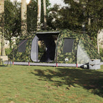 Tunneltelt For Camping 4 Personer Kamuflasje Vanntett