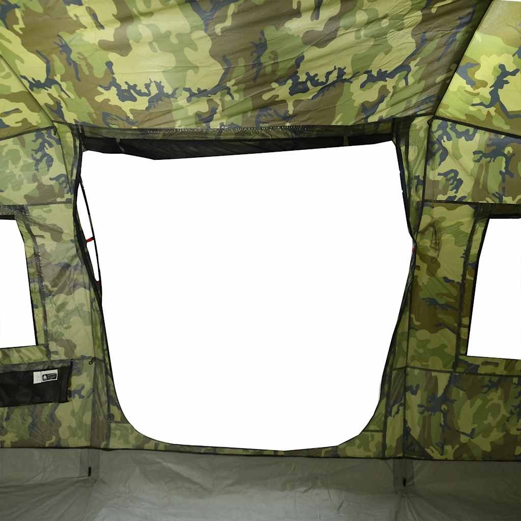 Tunneltelt For Camping 4 Personer Kamuflasje Vanntett