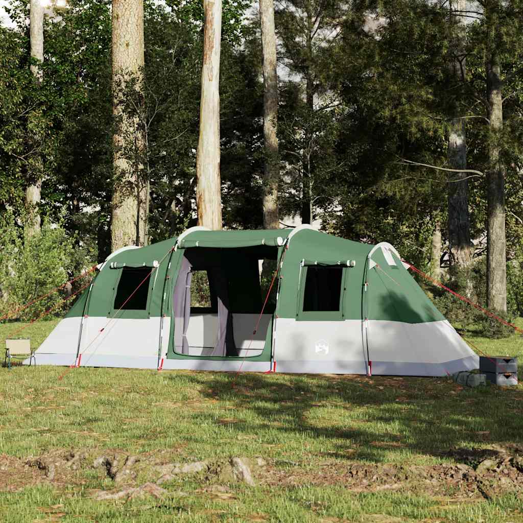Familietelt For Camping 6 Personer Grønn Vanntett