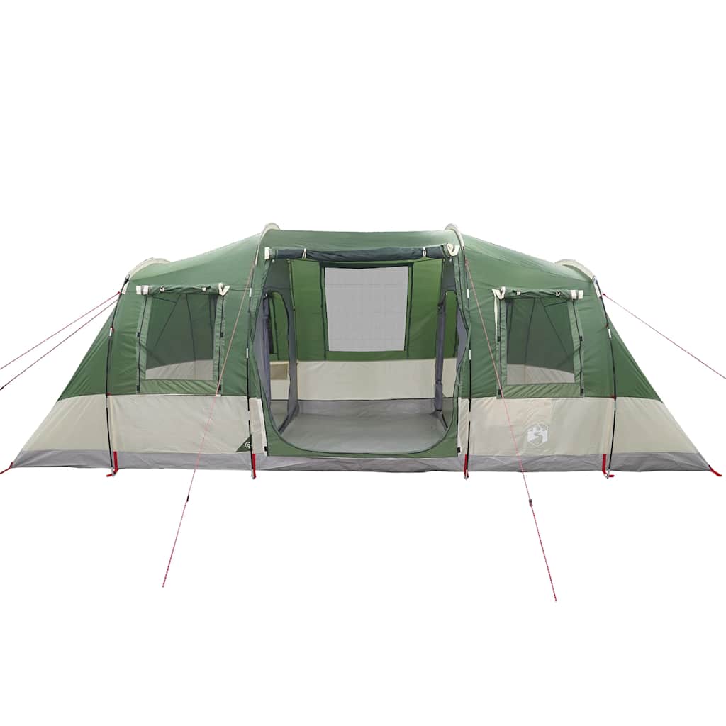 Familietelt For Camping 6 Personer Grønn Vanntett
