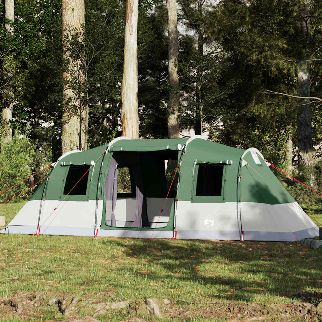 Familietelt For Camping 6 Personer Grønn Vanntett
