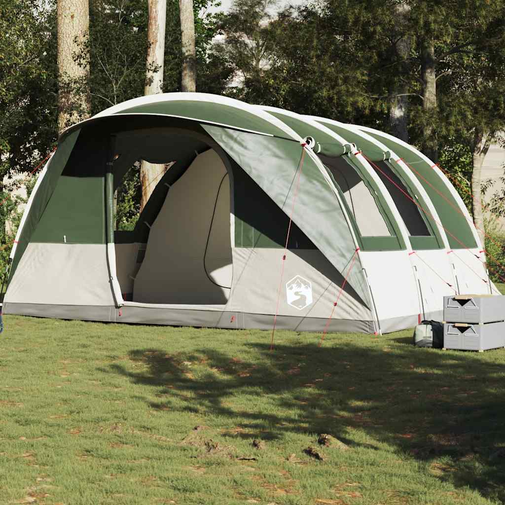 Tunneltelt For Camping 5 Personer Grønn Vanntett