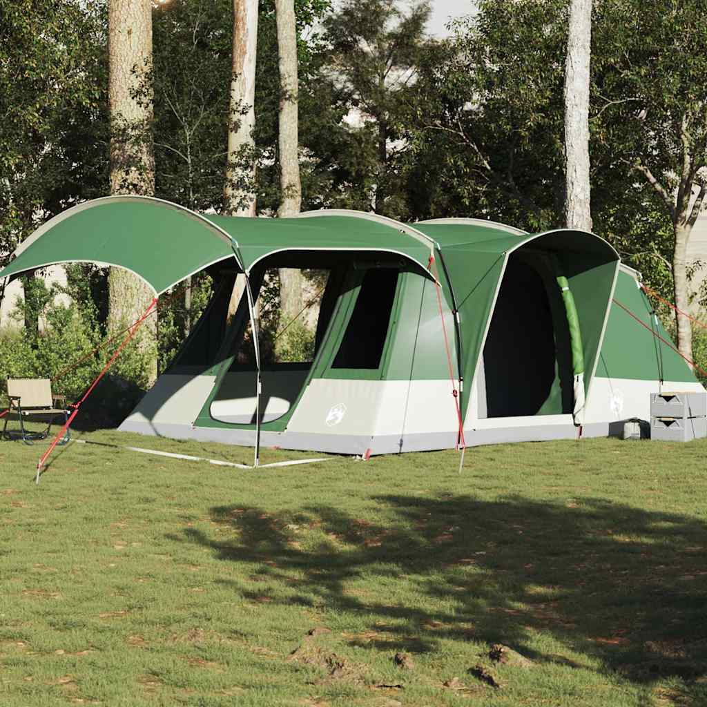Tunneltelt For Camping 5 Personer Grønn Vanntett