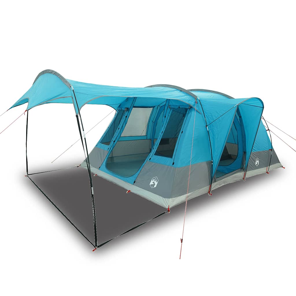 Tunneltelt For Camping 5 Personer Blå Vanntett