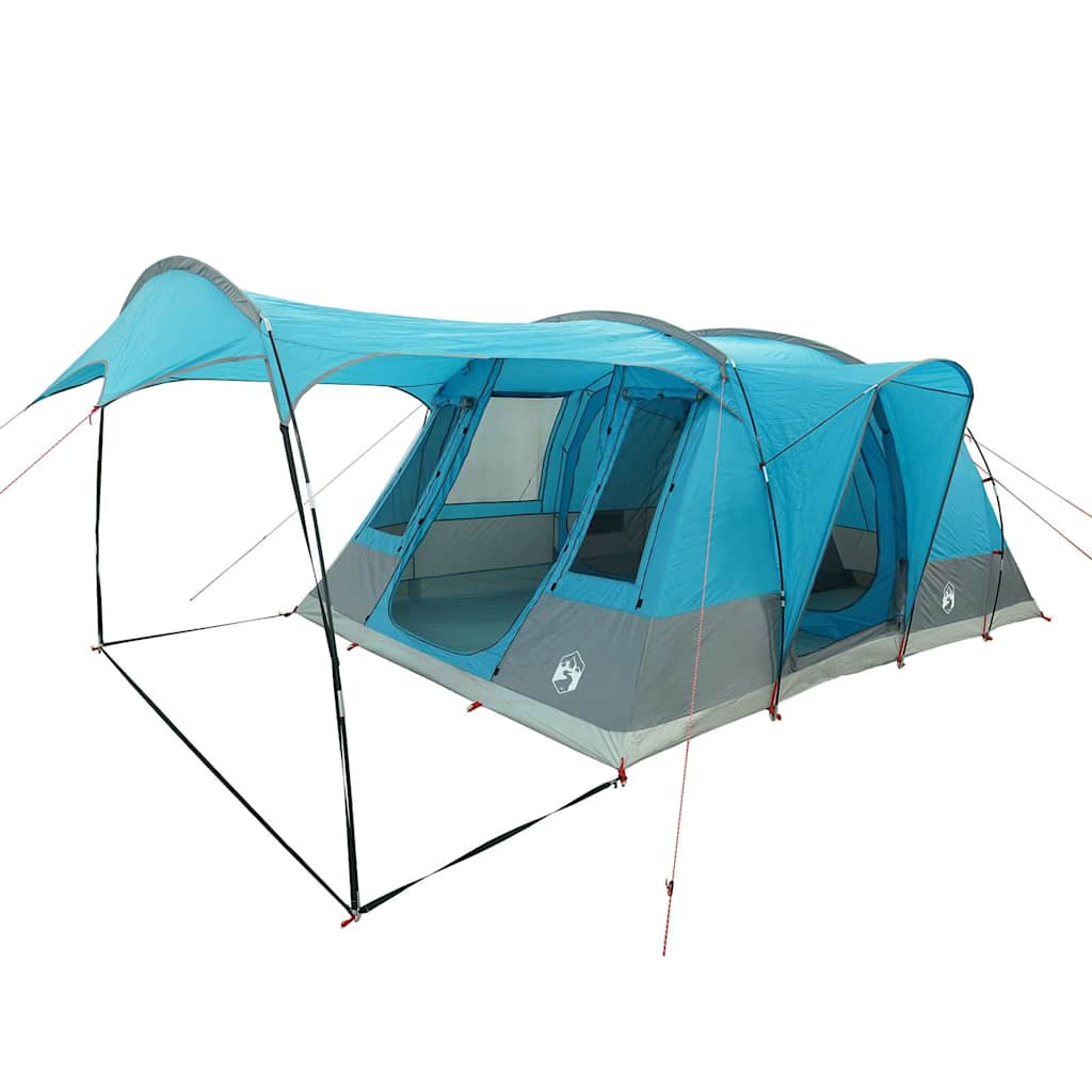 Tunneltelt For Camping 5 Personer Blå Vanntett