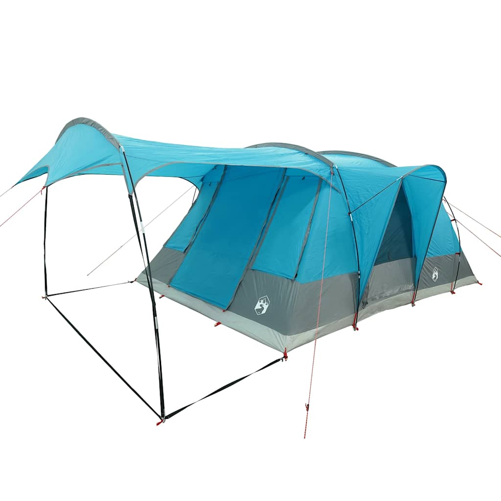Tunneltelt For Camping 5 Personer Blå Vanntett