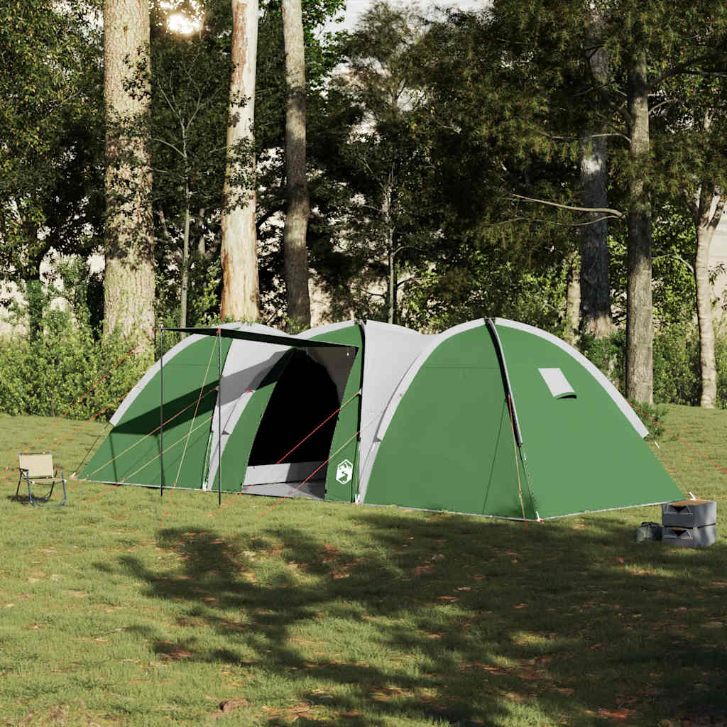Kuppeltelt For Camping 8 Personer Grønn Vanntett