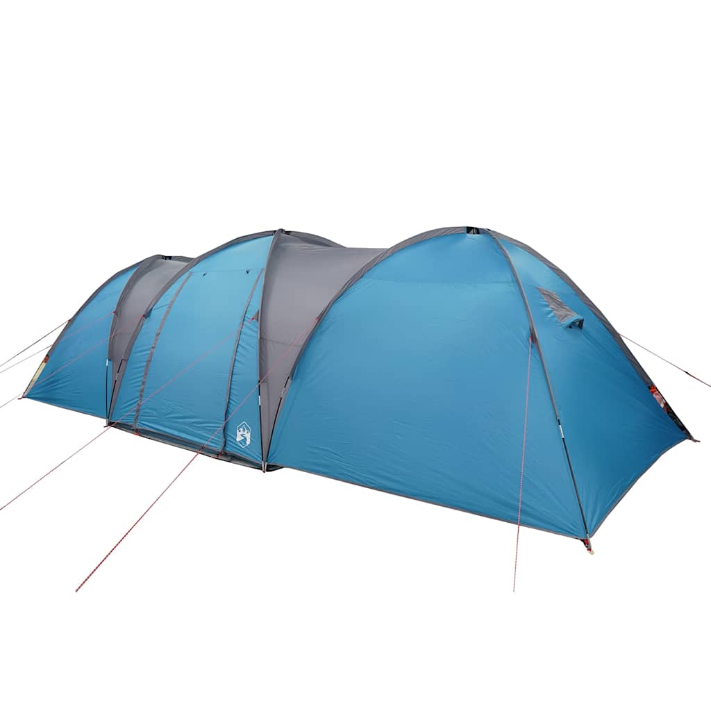 Kuppeltelt For Camping 8 Personer Blå Vanntett