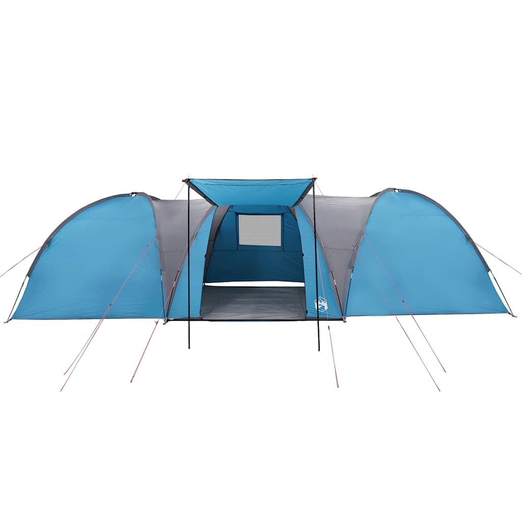 Kuppeltelt For Camping 8 Personer Blå Vanntett