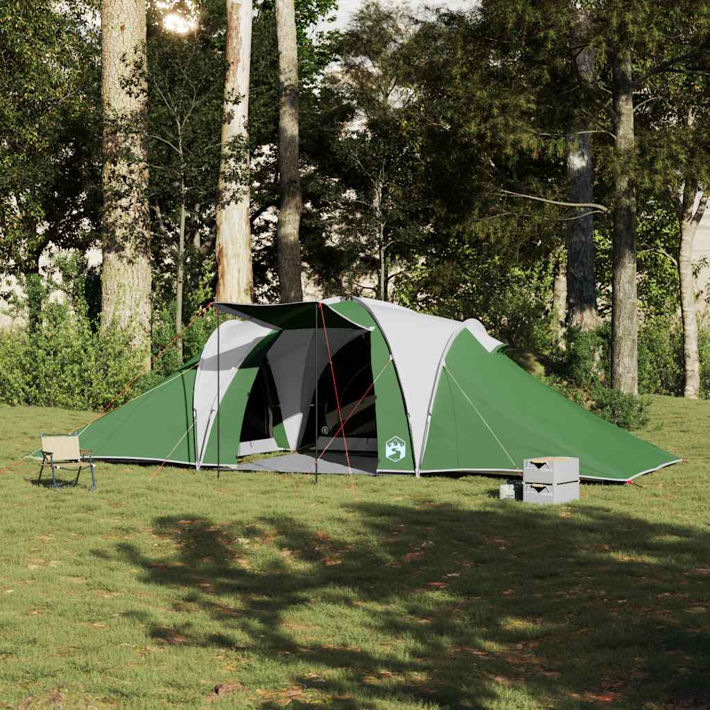 Kuppeltelt For Camping 6 Personer Grønn Vanntett