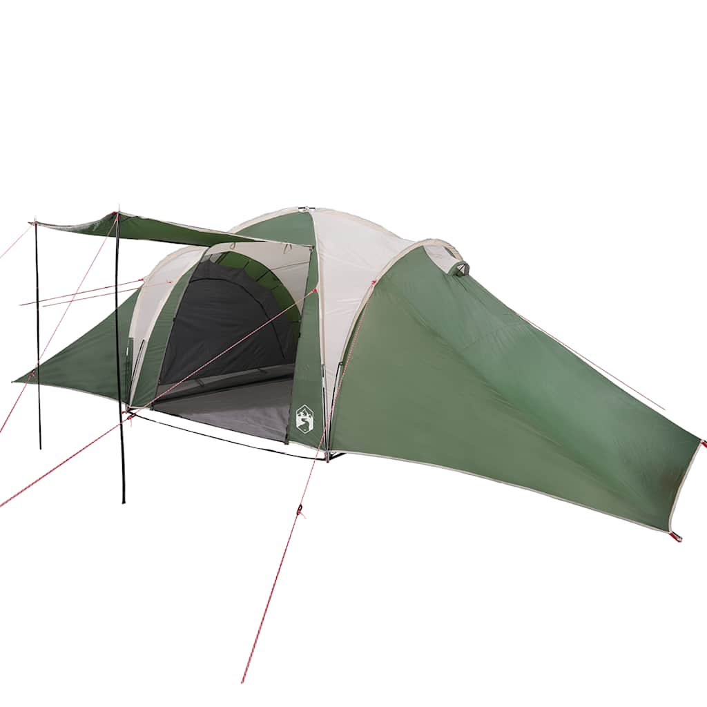 Kuppeltelt For Camping 6 Personer Grønn Vanntett