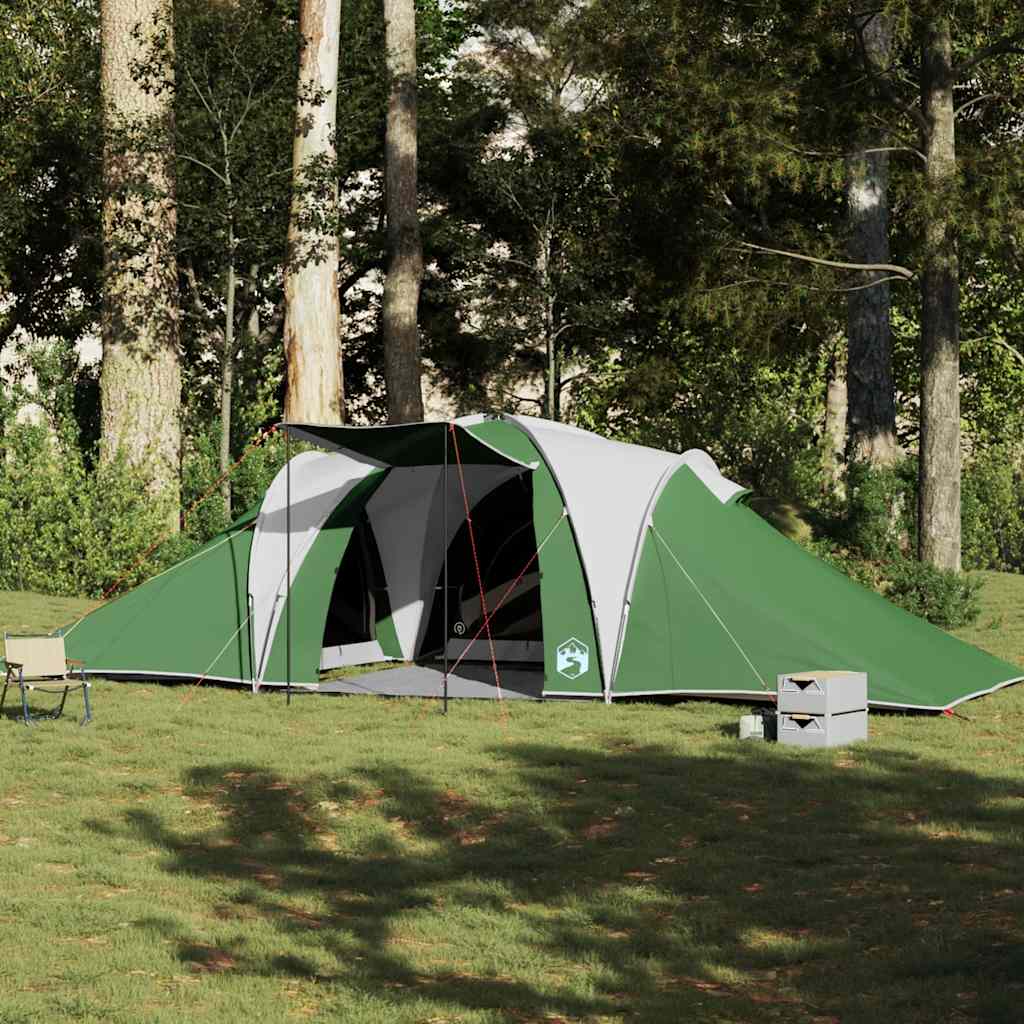 Kuppeltelt For Camping 6 Personer Grønn Vanntett