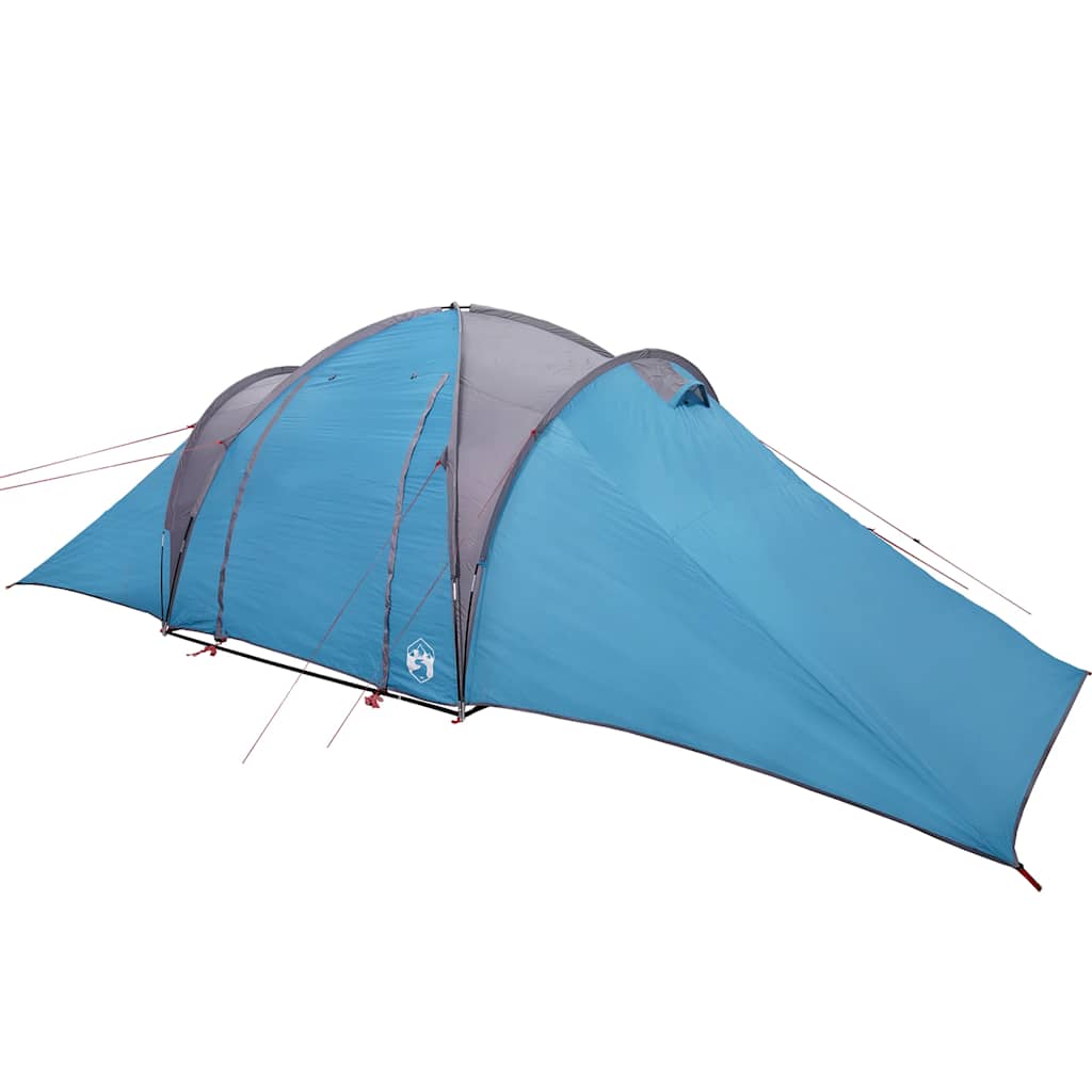 Kuppeltelt For Camping 6 Personer Blå Vanntett