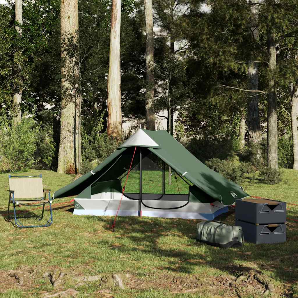 Campingtelt 2 Personer Grønn Vanntett
