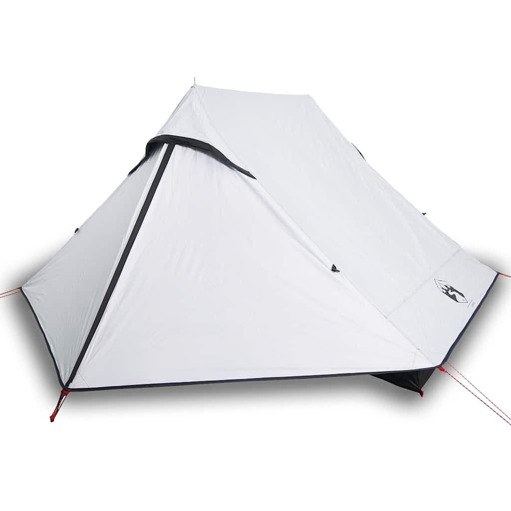 Campingtelt For 2 Personer Hvit Blendingsstoff Vanntett
