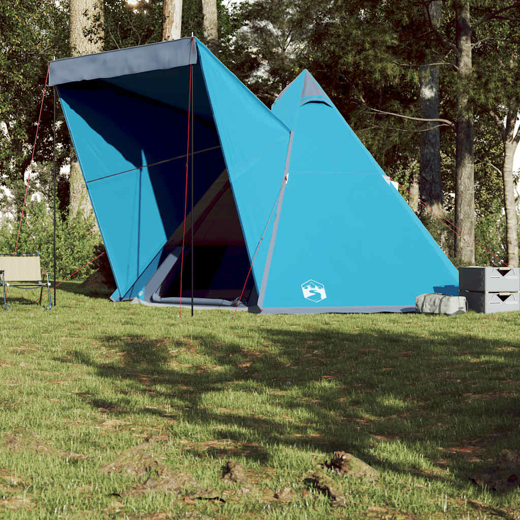 Familietelt Tipi For 6 Personer Blå Vanntett