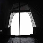 Familietelt For Camping 6 Personer Hvit Blendingsstoff Vanntett