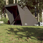 Familietelt For Camping 6 Personer Brun Vanntett