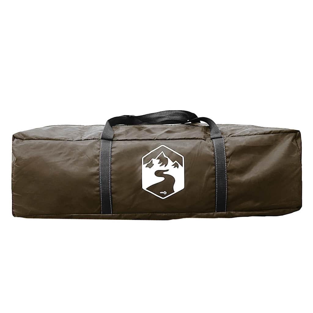 Familietelt For Camping 6 Personer Brun Vanntett