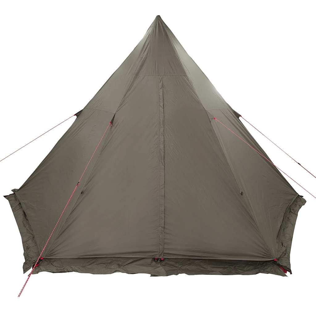 Familietelt For Camping 6 Personer Brun Vanntett