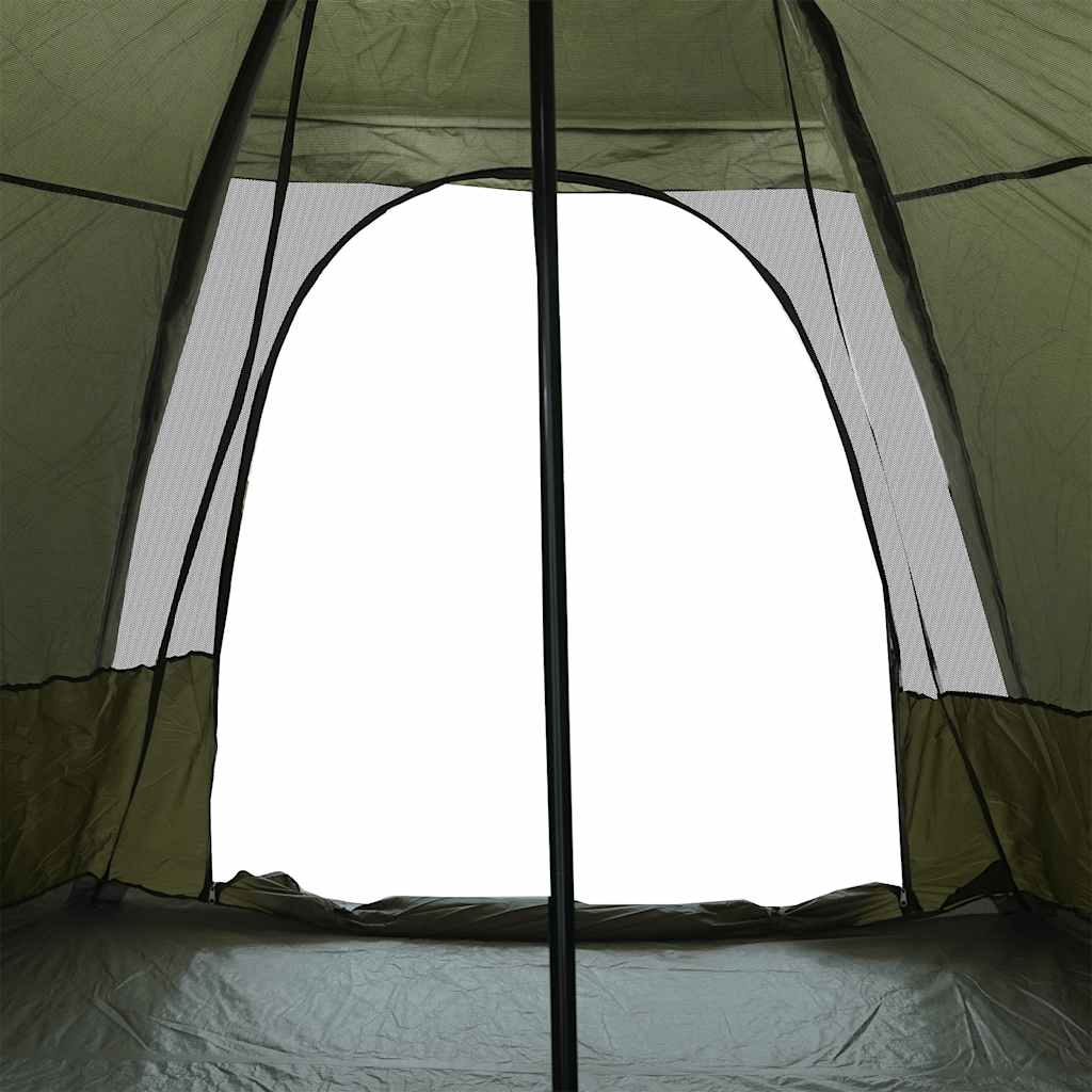 Familietelt For Camping 6 Personer Brun Vanntett