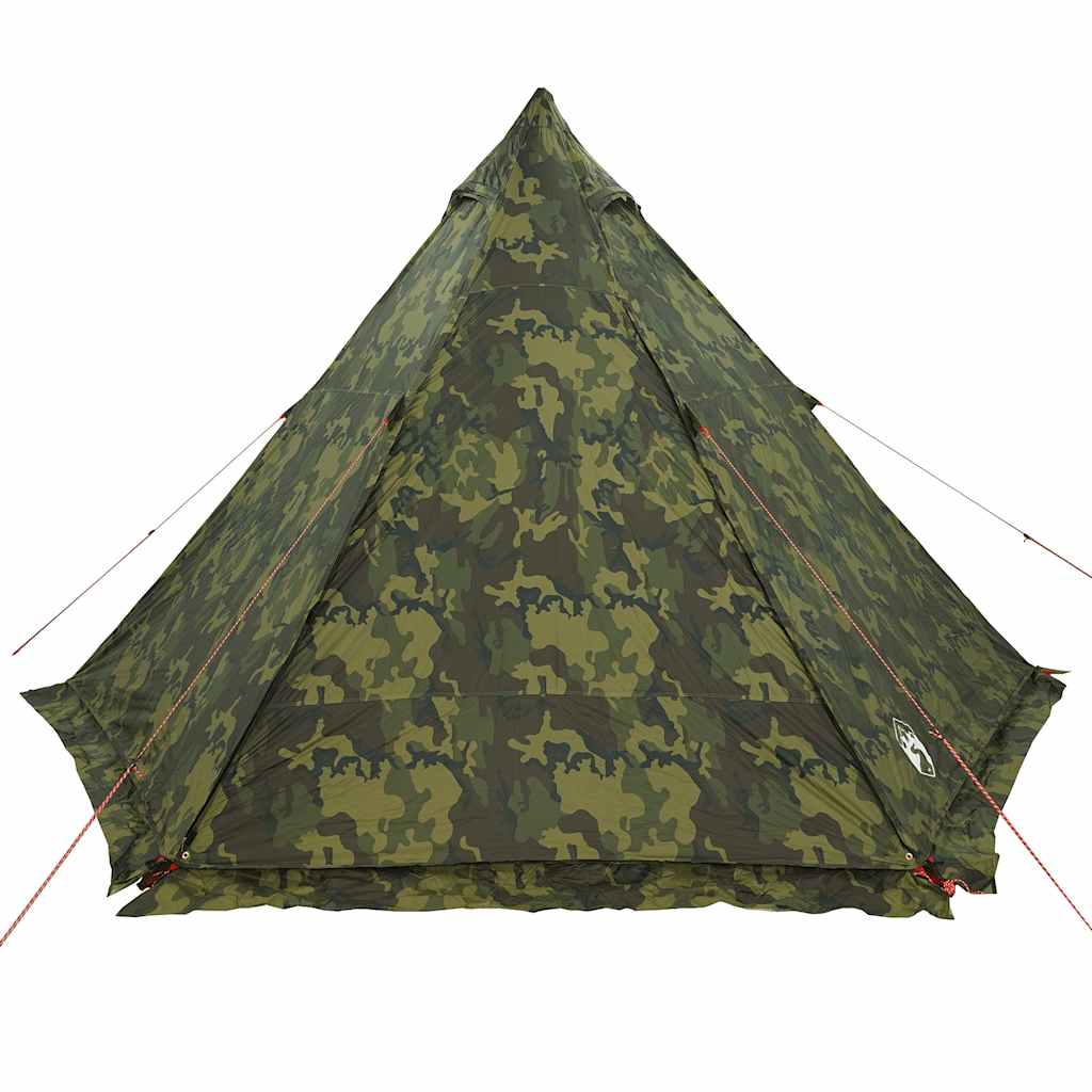 Familietelt Tipi For 6 Personer Kamuflasje Vanntett