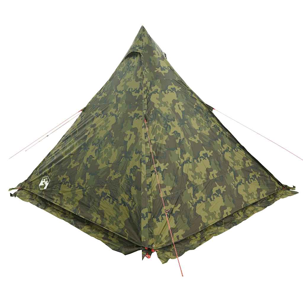 Familietelt Tipi For 6 Personer Kamuflasje Vanntett