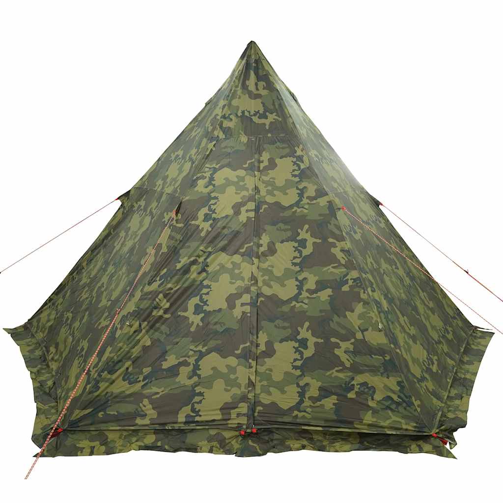 Familietelt Tipi For 6 Personer Kamuflasje Vanntett