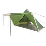 Tipi-Telt For Camping 6 Personer Grønn Vanntett