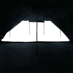 Familietelt For Camping 8 Personer Hvit Blendingsstoff Vanntett