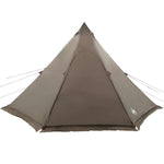 Familietelt For Camping 6 Personer Brun Vanntett