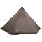 Familietelt For Camping 6 Personer Brun Vanntett