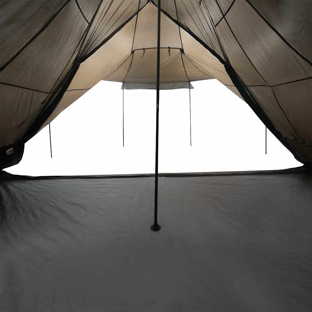 Familietelt For Camping 6 Personer Brun Vanntett