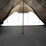 Familietelt For Camping 6 Personer Brun Vanntett