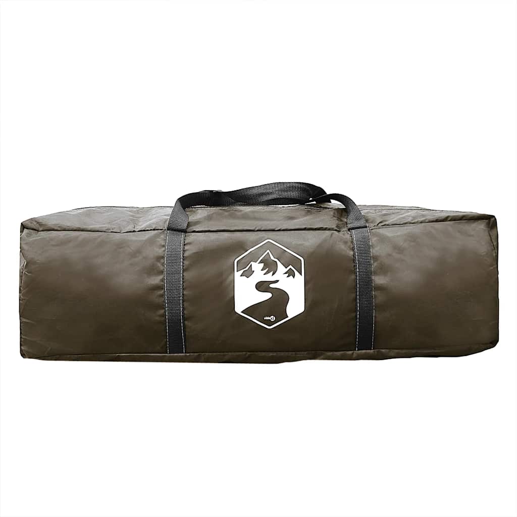 Familietelt For Camping 6 Personer Brun Vanntett