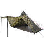Familietelt Tipi For 6 Personer Kamuflasje Vanntett