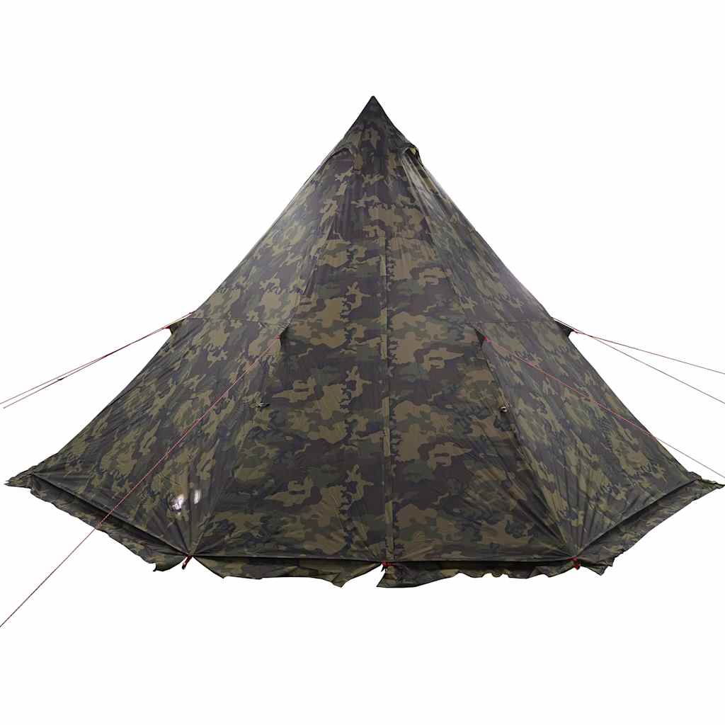 Familietelt Tipi For 6 Personer Kamuflasje Vanntett