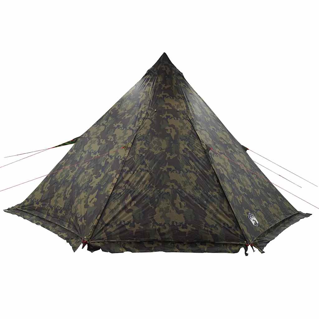 Familietelt Tipi For 6 Personer Kamuflasje Vanntett