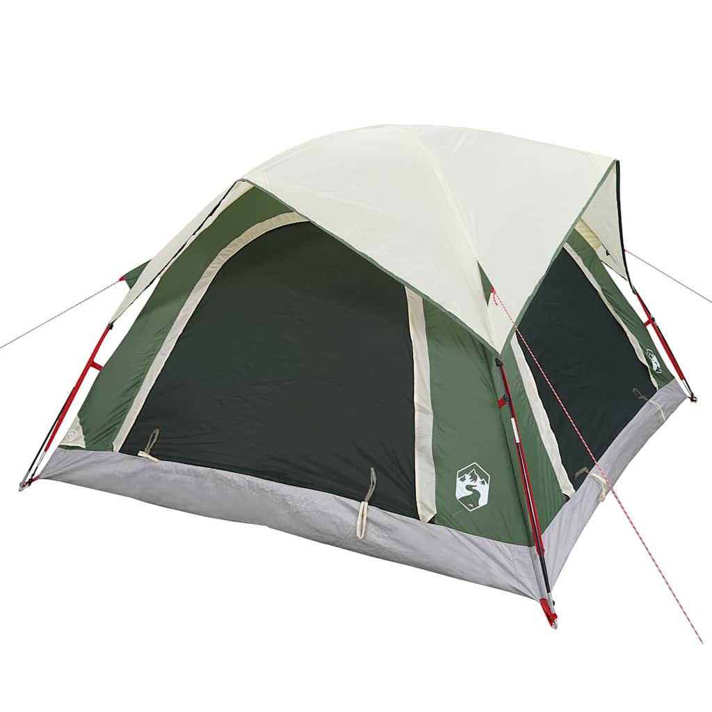 Campingtelt 4 Personer Grønn Vanntett