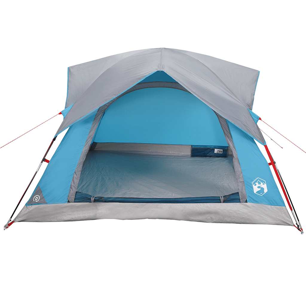 Campingtelt 4 Personer Blå Vanntett