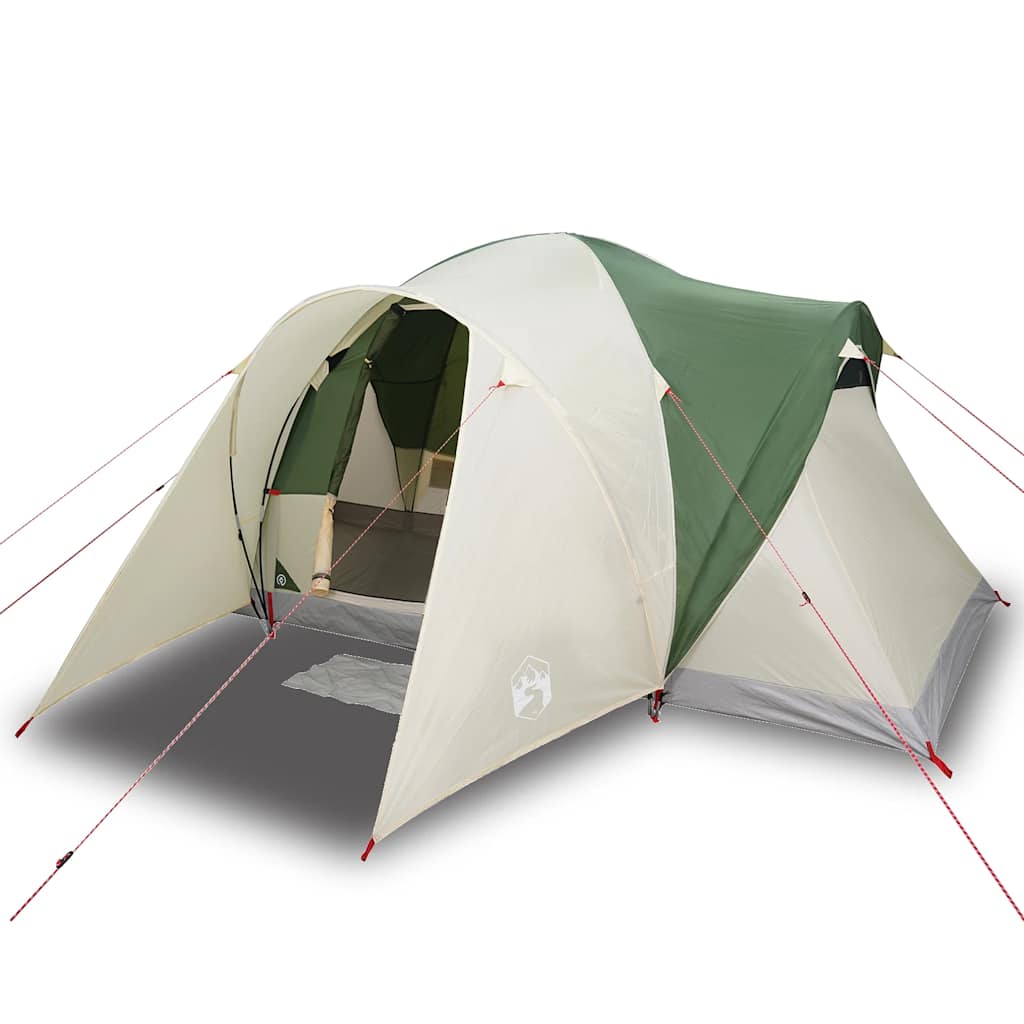 Kuppeltelt For Camping 6 Personer Grønn Vanntett