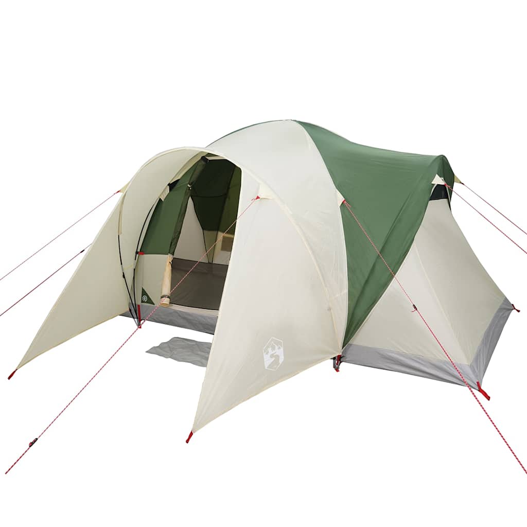 Kuppeltelt For Camping 6 Personer Grønn Vanntett