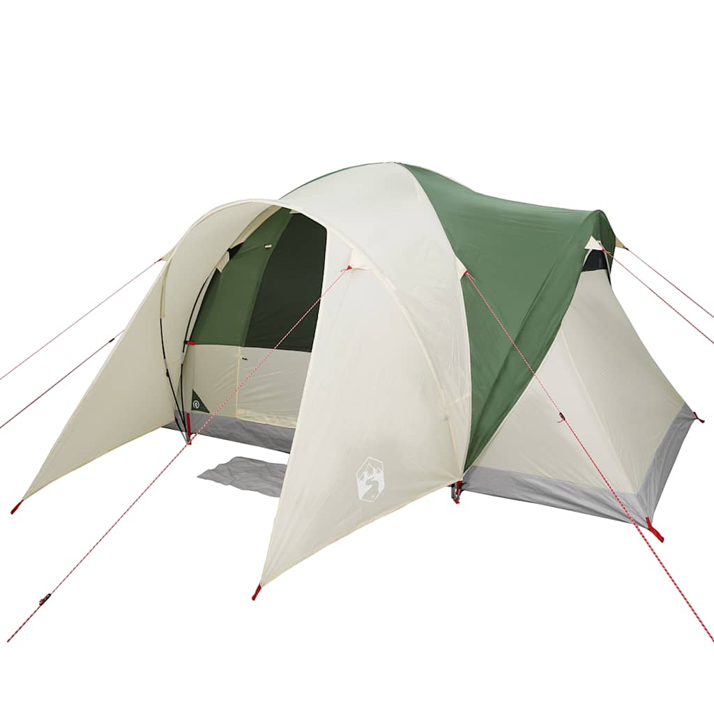 Kuppeltelt For Camping 6 Personer Grønn Vanntett