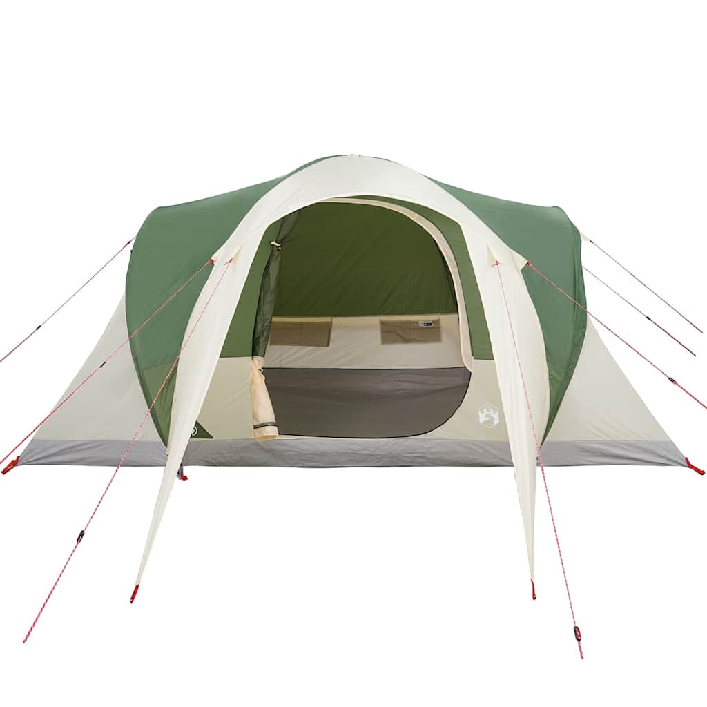 Kuppeltelt For Camping 6 Personer Grønn Vanntett