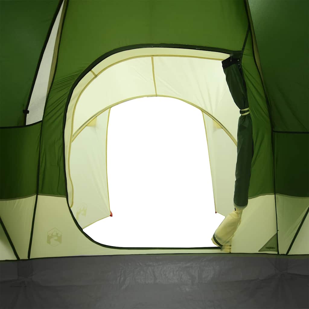 Kuppeltelt For Camping 6 Personer Grønn Vanntett