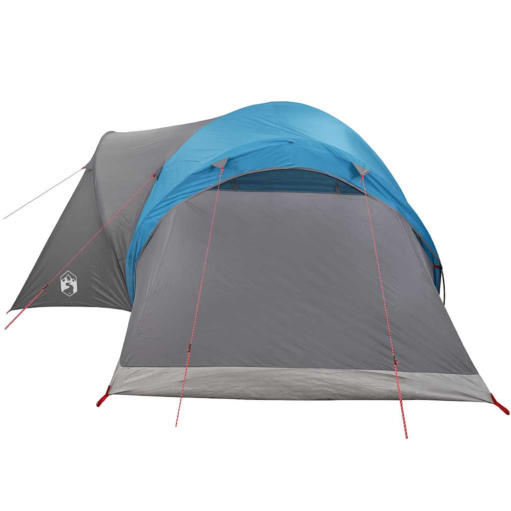 Kuppeltelt For Camping 6 Personer Blå Vanntett