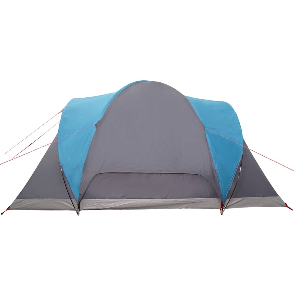 Kuppeltelt For Camping 6 Personer Blå Vanntett