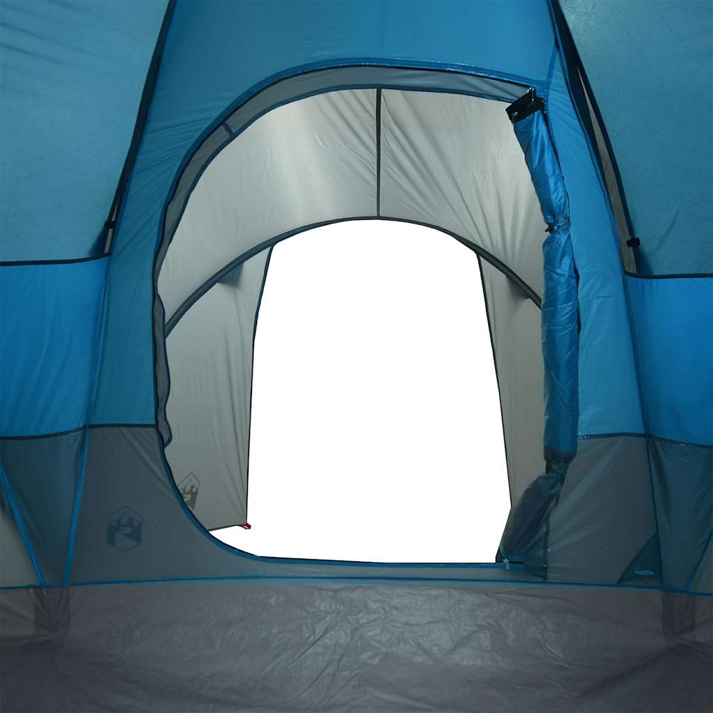 Kuppeltelt For Camping 6 Personer Blå Vanntett