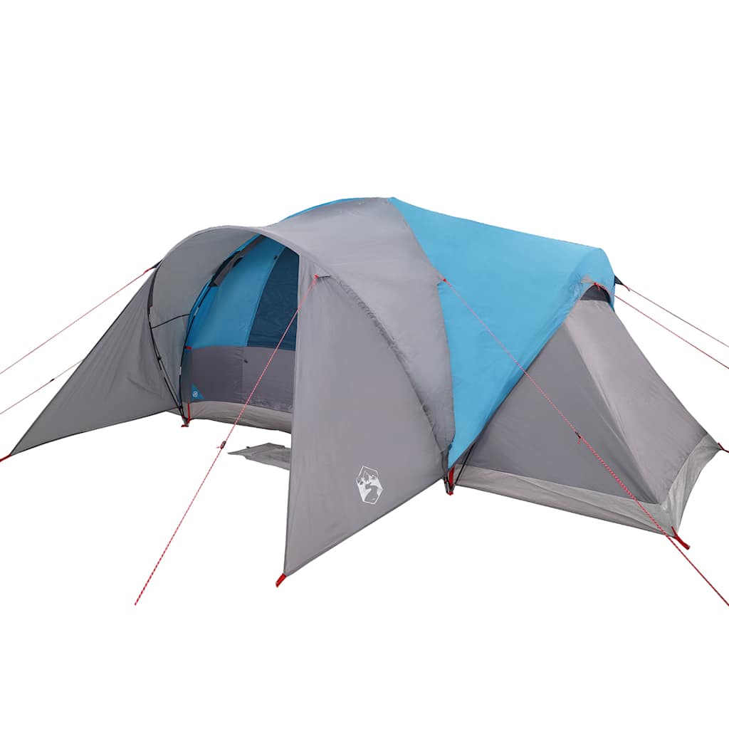 Kuppeltelt For Camping 6 Personer Blå Vanntett